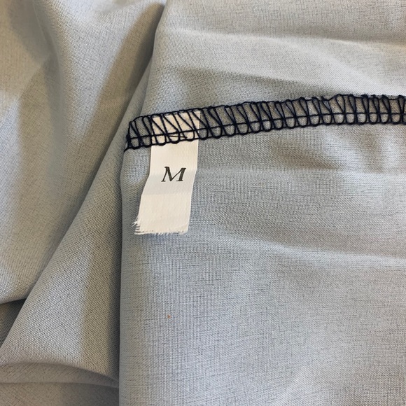 Blue Floral Sleeveless Mini Dress Size M - Picture 7 of 10